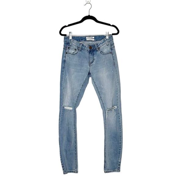 One Teaspoon Hoodlum Distressed Jeans Women's Size 25 Blue - Picture 2 of 7